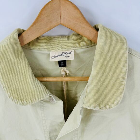 Universal Thread Chore Jacket XL NWT Off-White Corduroy Collar Lightweight - Picture 6 of 10